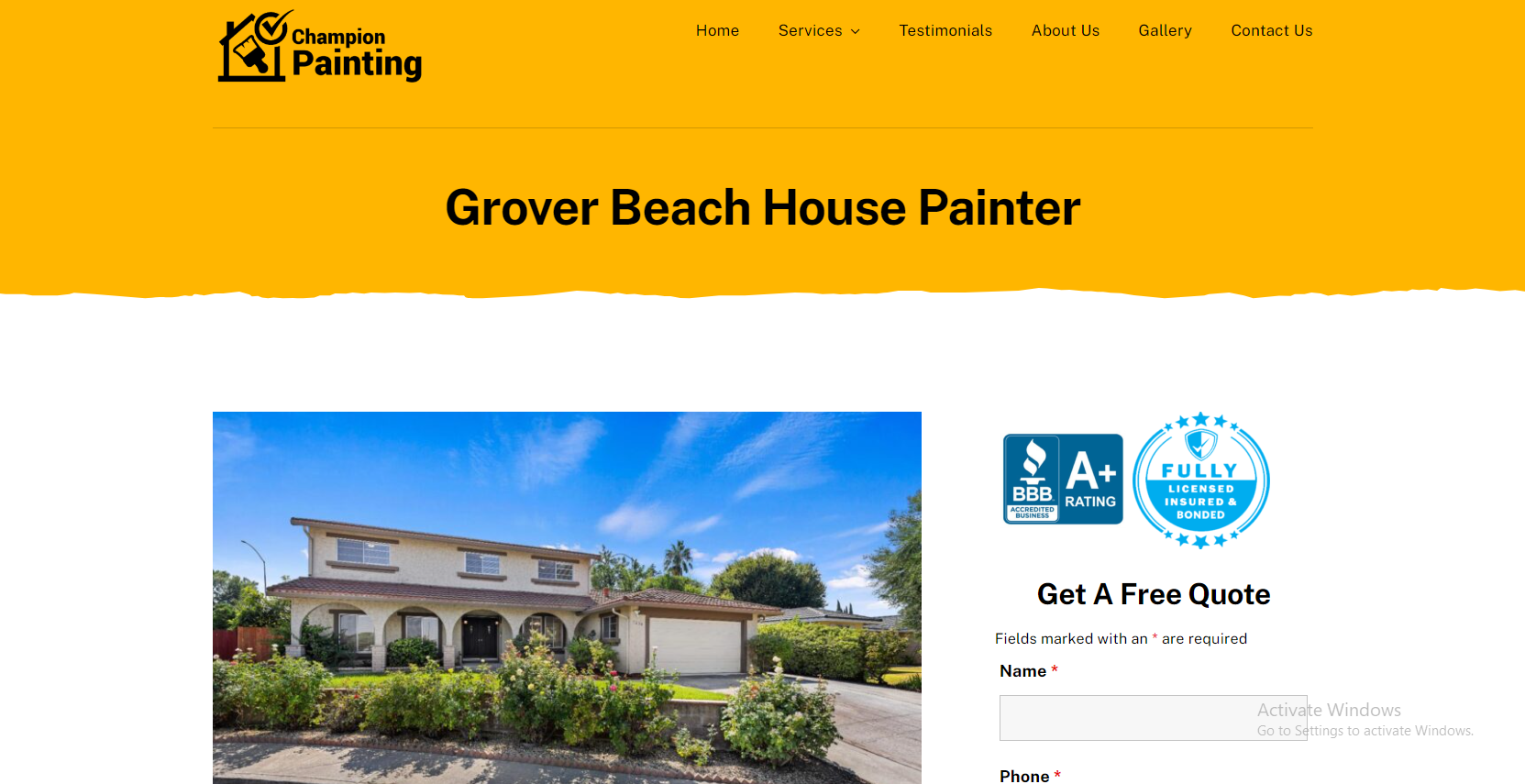 Grover Beach House Painter