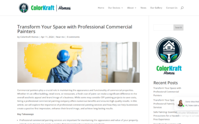 New Website Page By WebMagnet Designs – Transform Your Space with Professional Commercial Painters