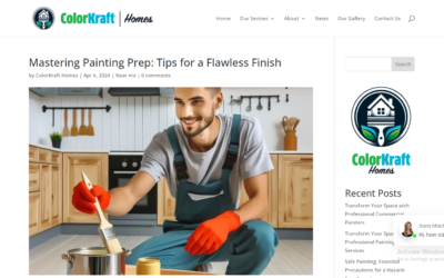 New Website Page By WebMagnet Designs – Mastering Painting Prep